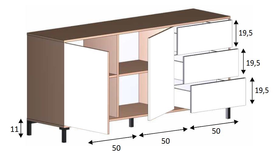 Kit Credenza - Brooklyn